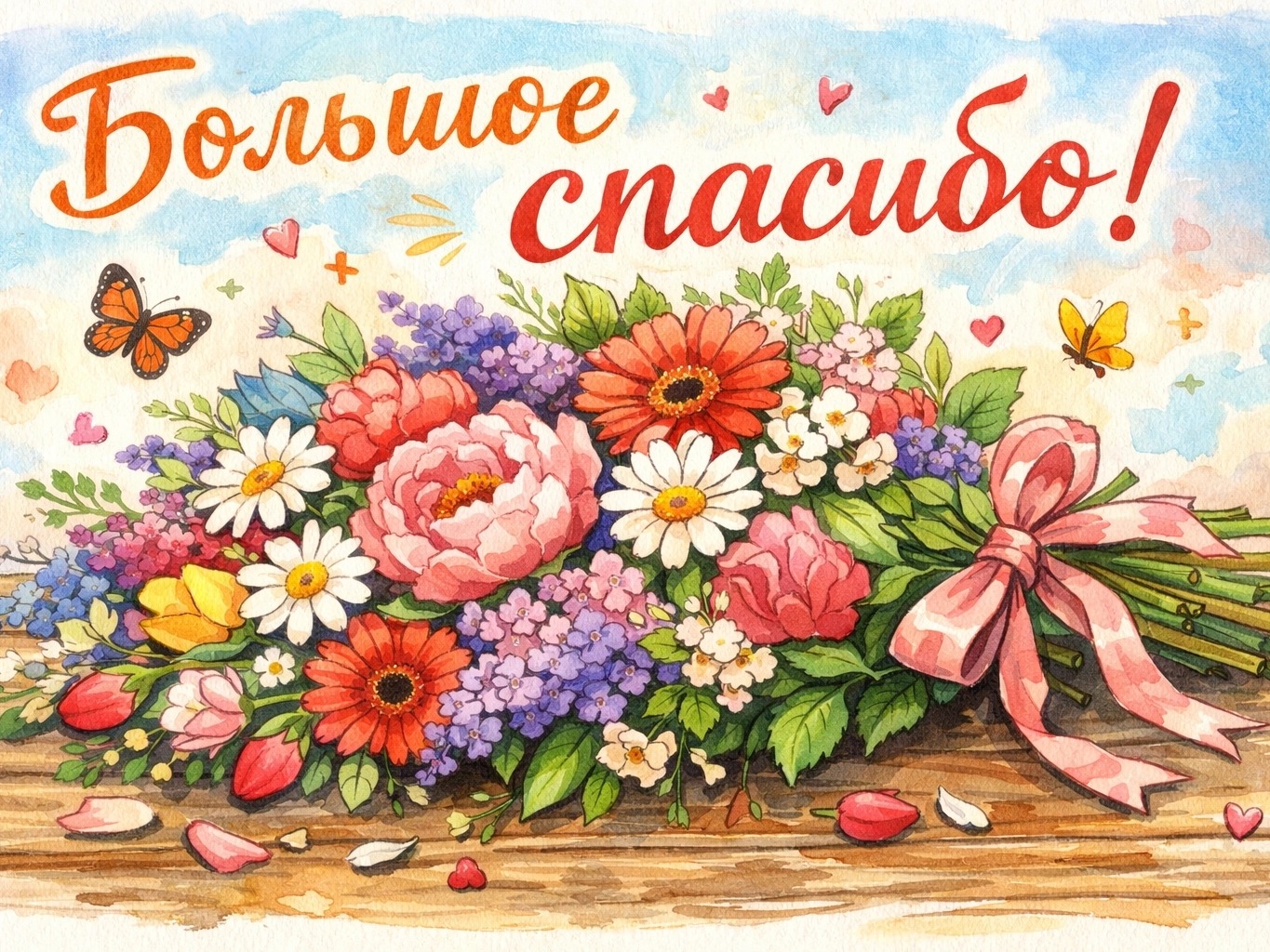 большое спасибо надпись.