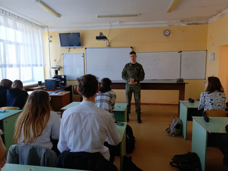 Встреча с представителем Саратовского высшего  артиллерийского командного училища.